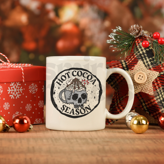 "Hot Cocoa Season" Christmas 15oz mug.