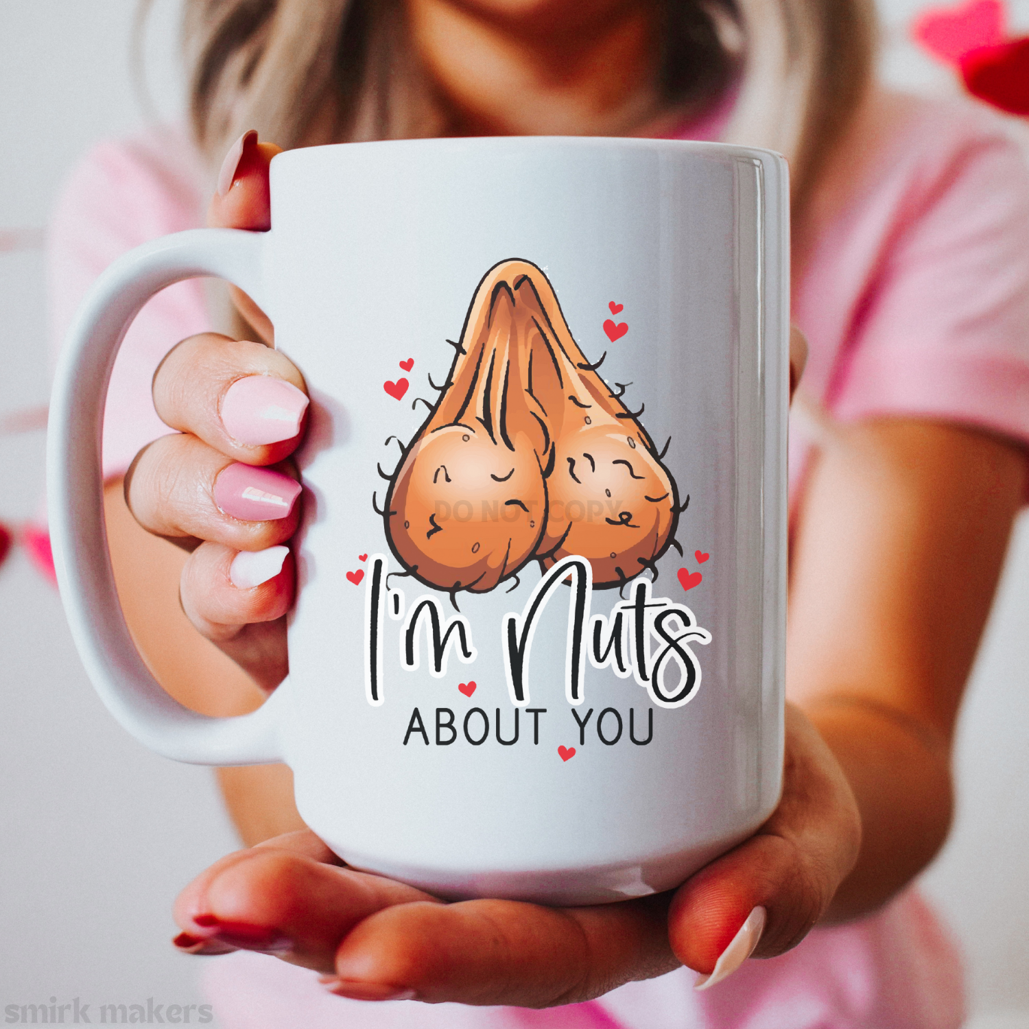 Hilarious "I'm nuts for you" Valentine's mug.