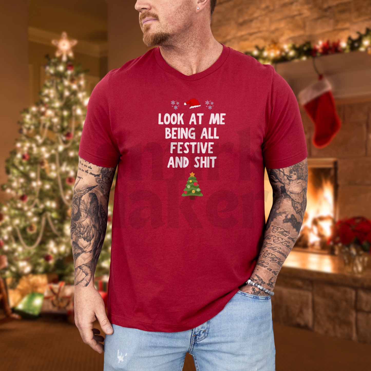 Christmas Being Festive and Shit Tee